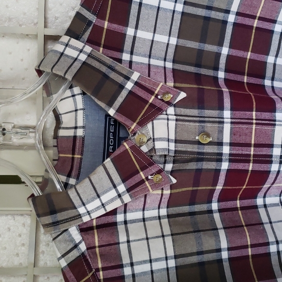 Roper plaid long sleeve button down mens shirt size  2XL - Picture 2 of 6
